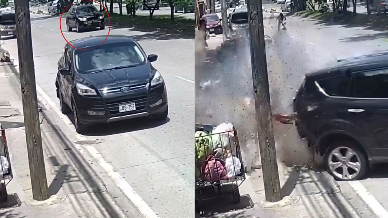 Vídeo: Conductora sobrevive a impacto contra poste en accidente de tránsito Imagen principal de Vídeo: Conductora sobrevive a impacto contra poste en accidente de tránsito
