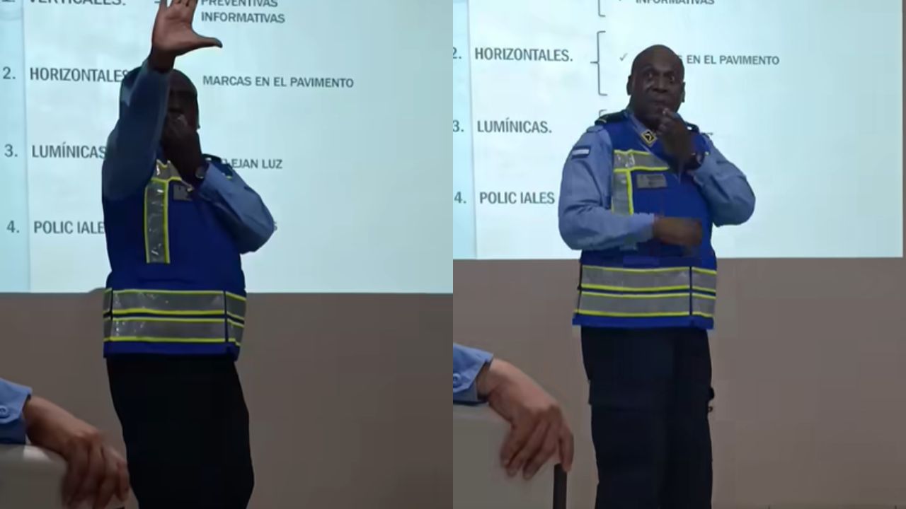 Imagen de Agente de tránsito conquista redes sociales con su peculiar forma de dirigir