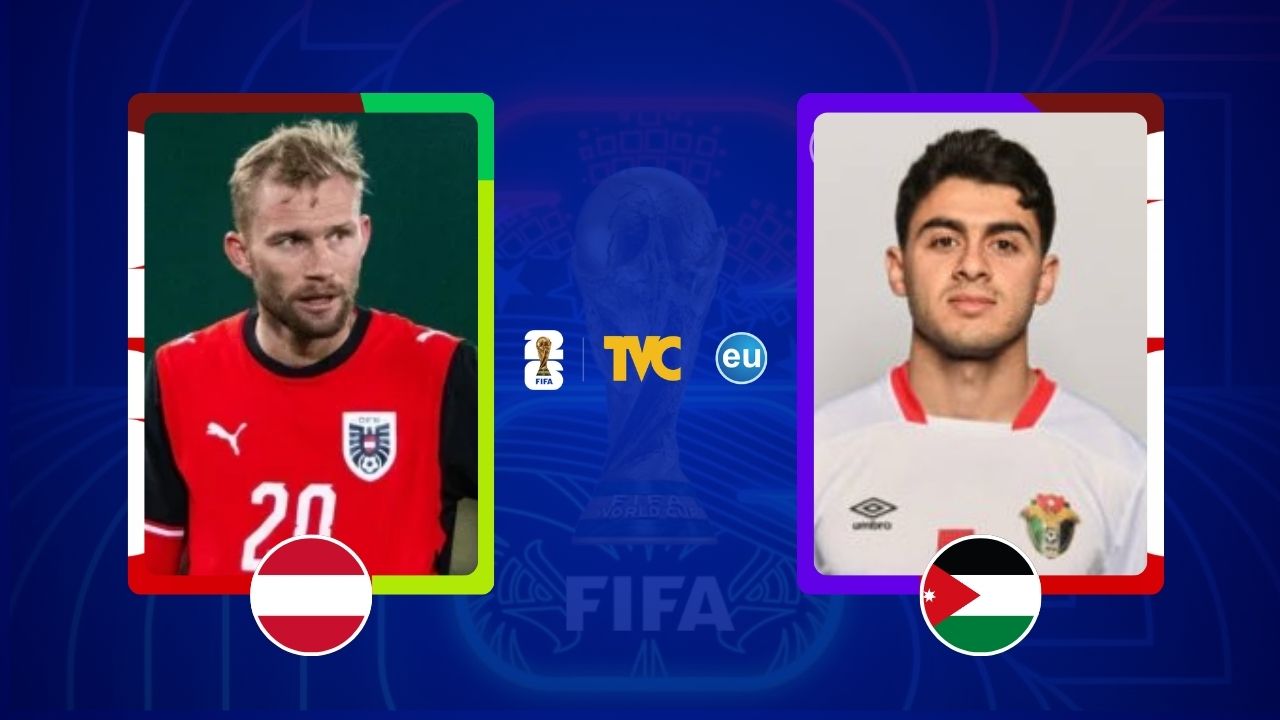 Austria vs Jordania en vivo: Dónde ver, marcador | Grupo J - Mundial 2026 Imagen principal de Austria vs Jordania en vivo: Dónde ver, marcador | Grupo J - Mundial 2026