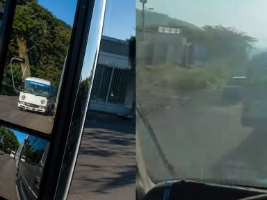 Imagen de 'Después dicen que uno tiene la culpa': bus de la DNVT rebasa en contravía a camión