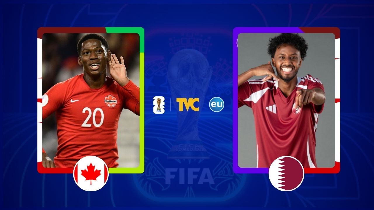 Canadá vs Qatar en vivo: Dónde ver, marcador | Grupo B - Mundial 2026 Imagen principal de Canadá vs Qatar en vivo: Dónde ver, marcador | Grupo B - Mundial 2026