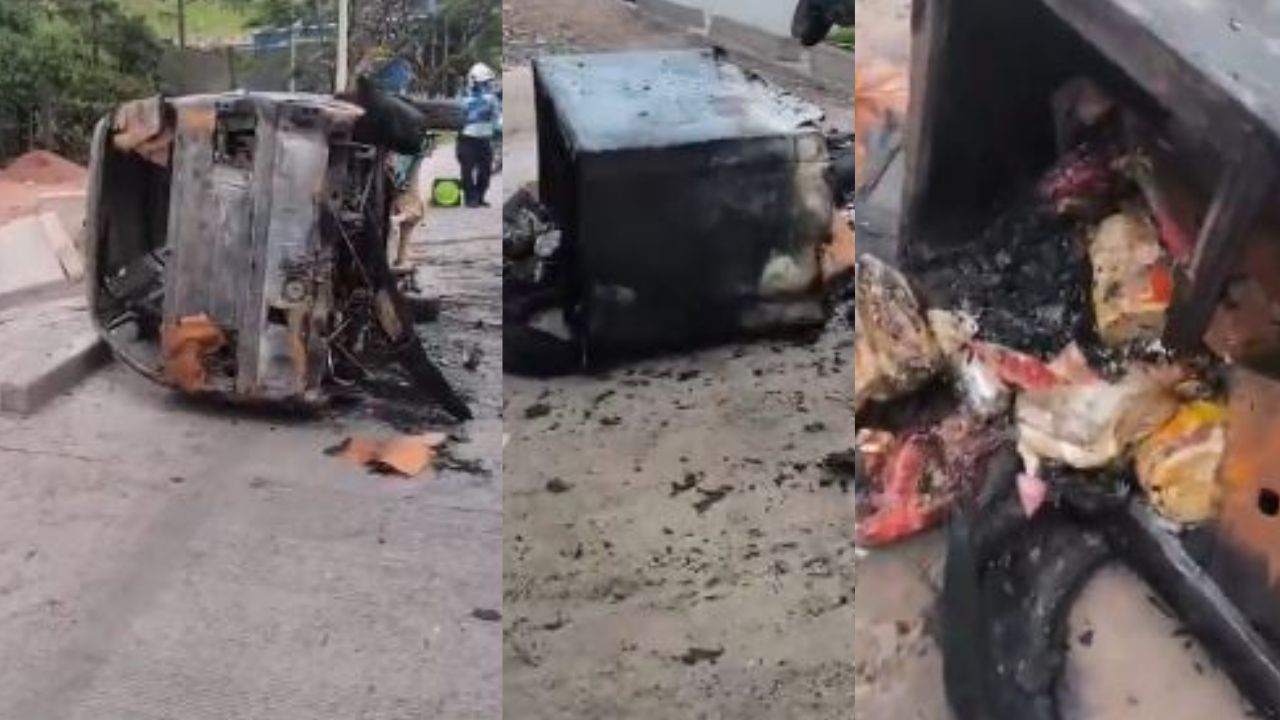 Imagen de ¿Qué pasó con el conductor? Hallan calcinado en Villa Vieja microbus