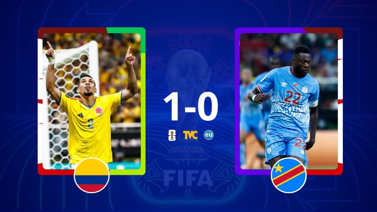 Imagen de Colombia vence a RD del Congo y llegará a la fecha 3 como líder del Grupo K