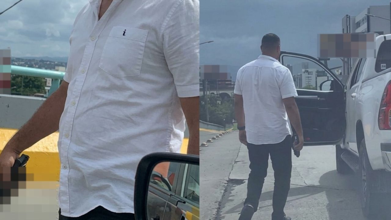Video: Conductor de pickup baja armado y amenazó con pistola a otro en Tegucigalpa Imagen principal de Video: Conductor de pickup baja armado y amenazó con pistola a otro en Tegucigalpa