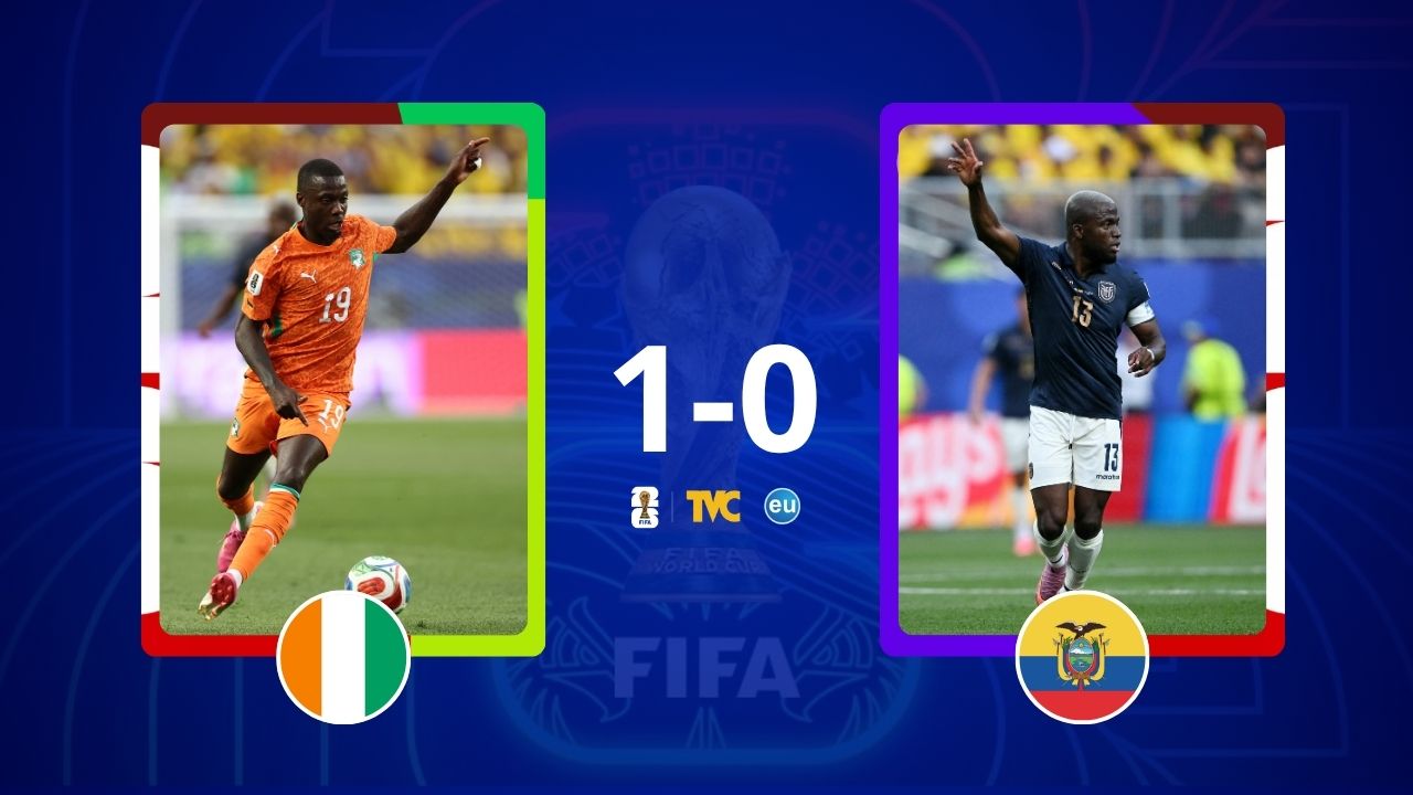 Imagen de Costa de Marfil se impone a Ecuador con un gol en los últimos minutos