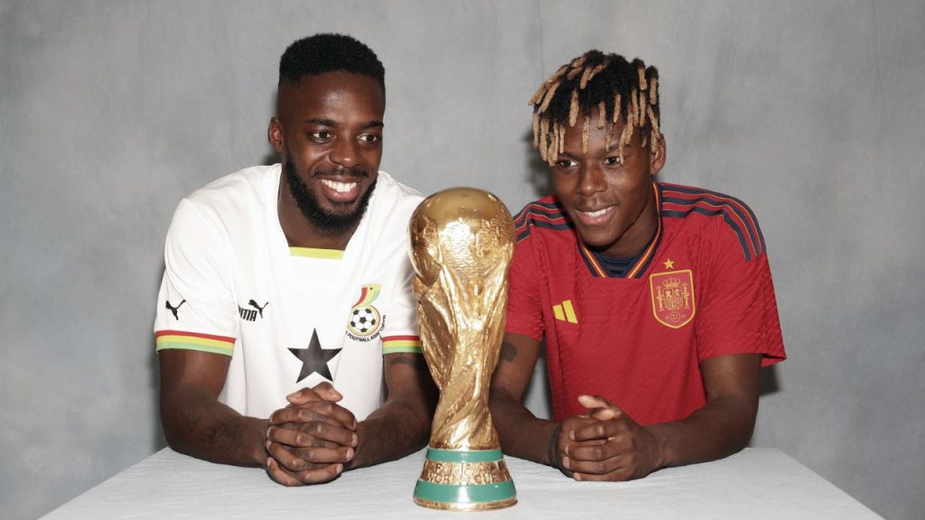 Los hermanos Iñaki y Nico Williams, que jugarán para Ghana y España, respectivamente.