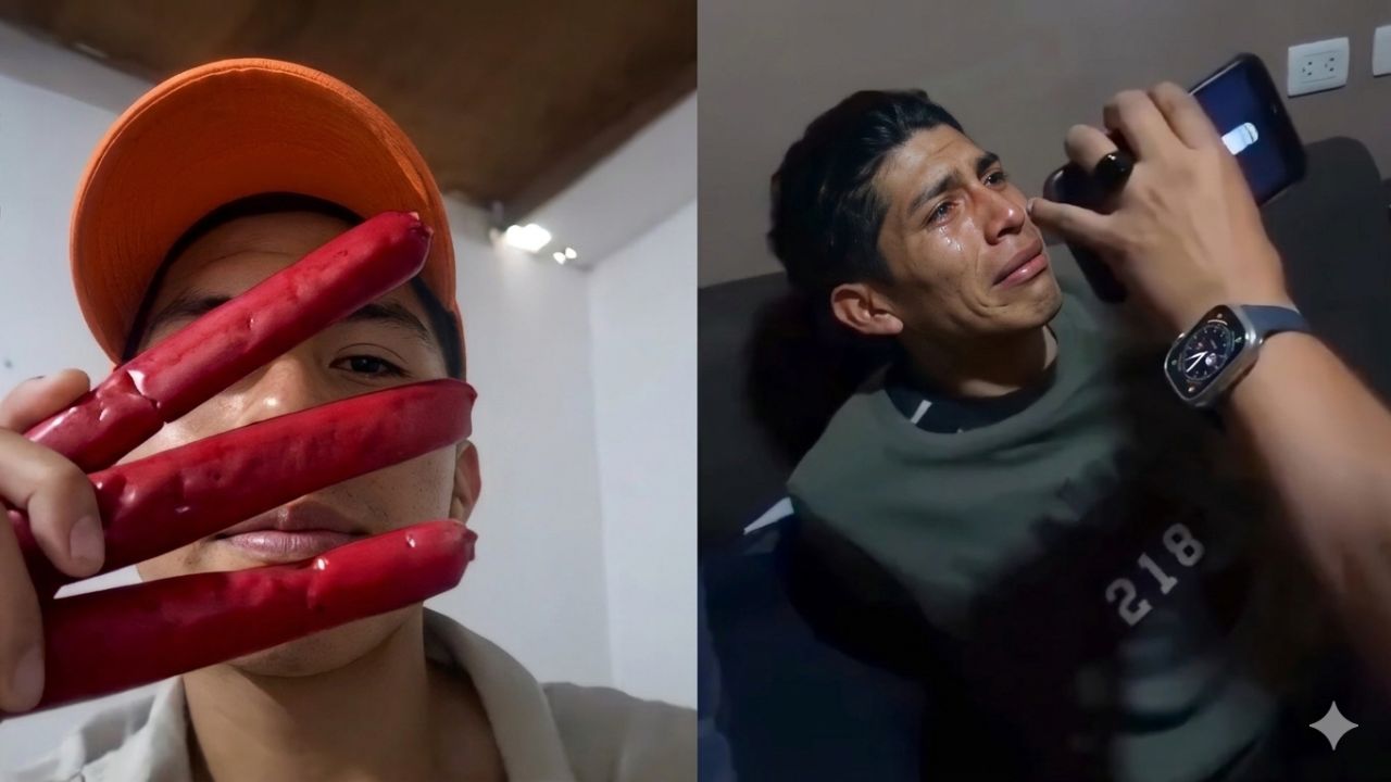 Imagen principal de Vídeo: Extorsionador armado con dinamita terminó llorando al ser capturado