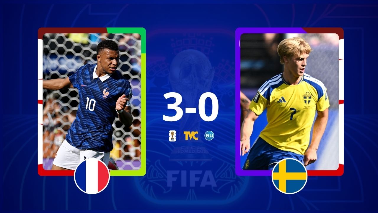 Imagen de Una invencible Francia golea a Suecia y avanza a los octavos del Mundial 2026