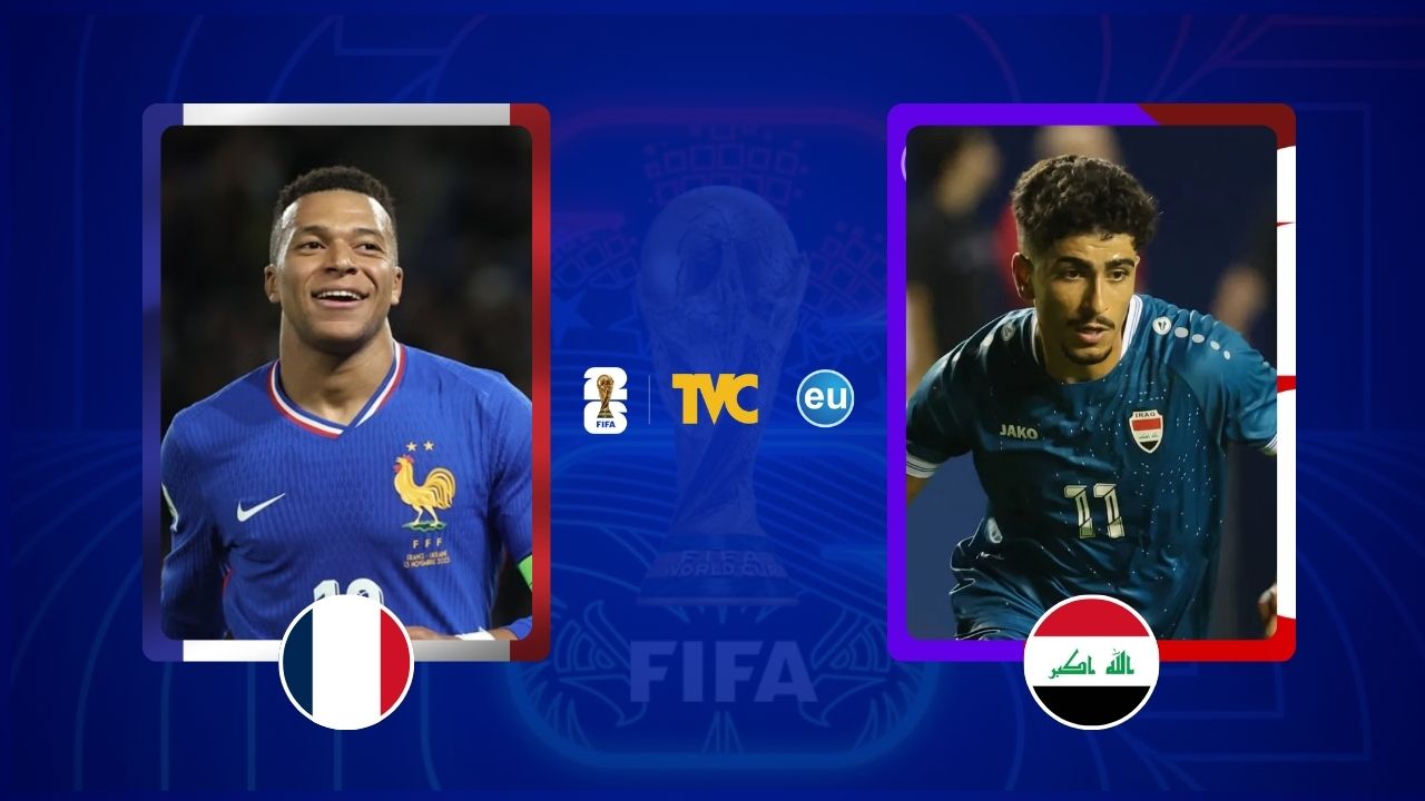 Francia vs Irak en vivo: Dónde ver, marcador | Grupo I - Mundial 2026 Imagen principal de Francia vs Irak en vivo: Dónde ver, marcador | Grupo I - Mundial 2026