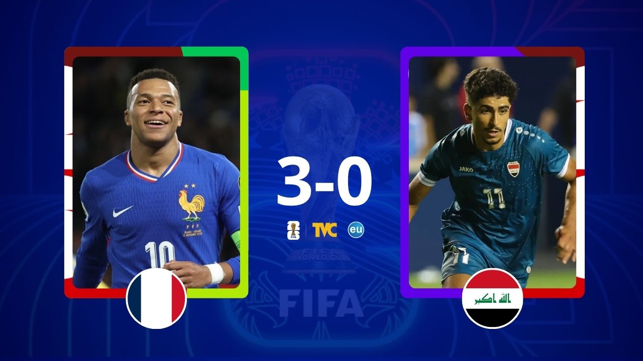 Imagen de Francia, de la mano de Mbappé y Dembélé, vence a Irak y clasifica a dieciseisavos