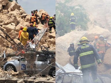 Imagen de Impactantes imágenes muestran el antes y después del derrumbe en Loarque