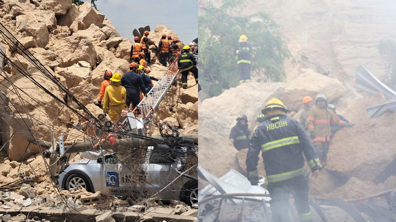 Impactantes imágenes muestran el antes y después del derrumbe en Loarque Imagen principal de Impactantes imágenes muestran el antes y después del derrumbe en Loarque