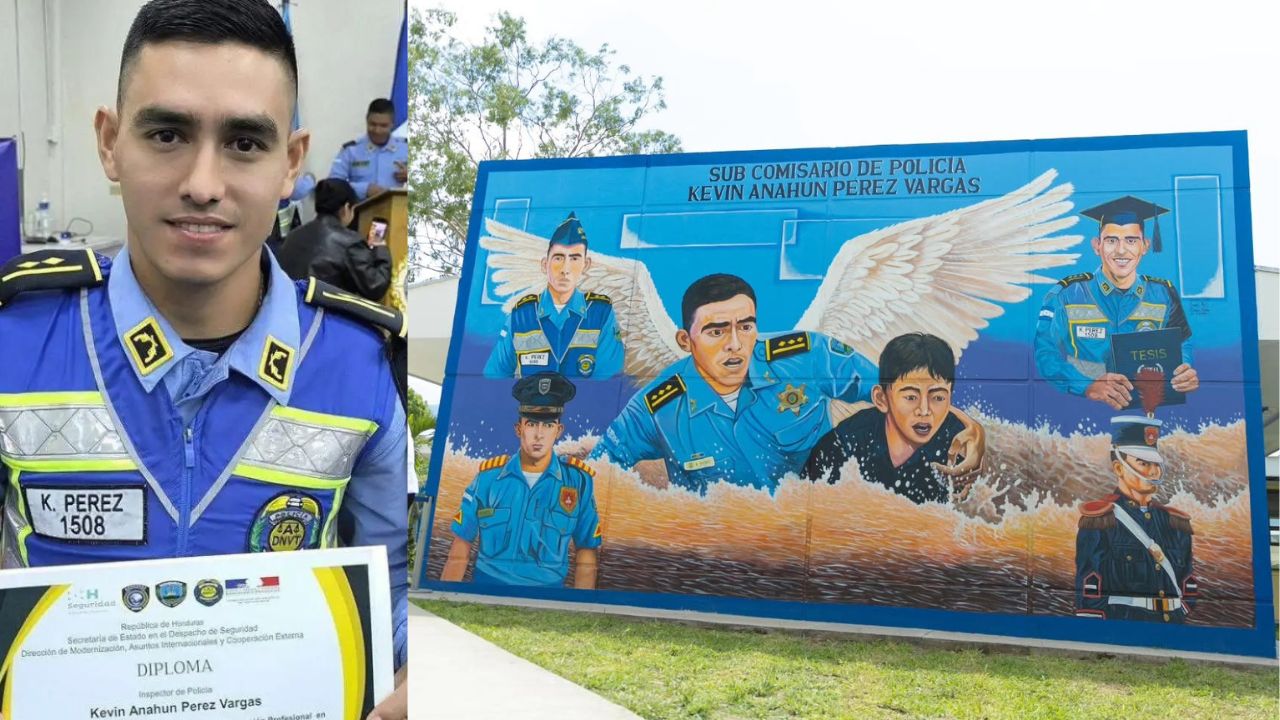 Imagen de Así inmortalizaron al subcomisario Kevin Pérez: revelan conmovedor mural en su honor