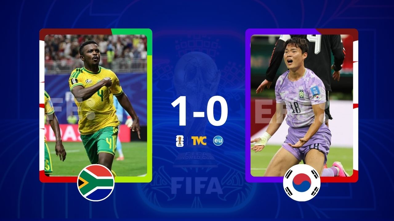 Imagen de Sudáfrica sorprende y vence a Corea del Sur para clasificar a dieciseisavos