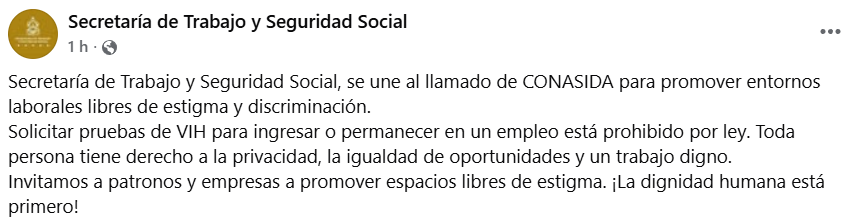 Captura de pantalla de una publicación{