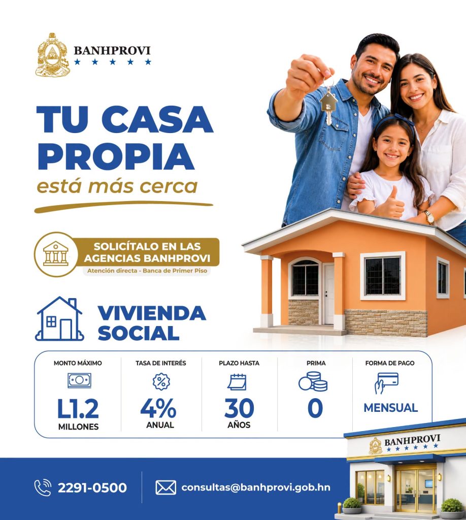 Comunicado del Banhprovi sobre el financiamiento para una vivienda en 2026