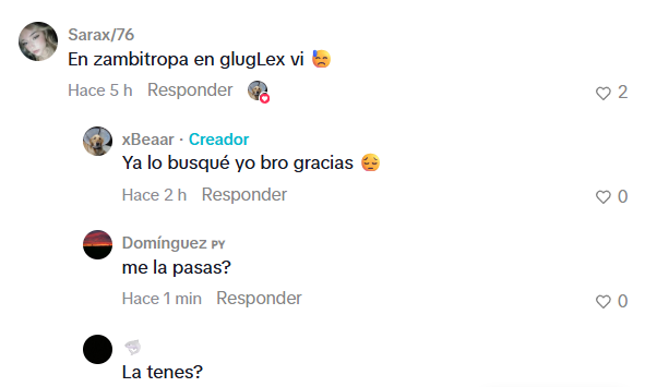 Captura de pantalla de una publicación en la que se habla de las fotos en Zambitropa de Gaspi y de Oliver Tree en el piso después del accidente