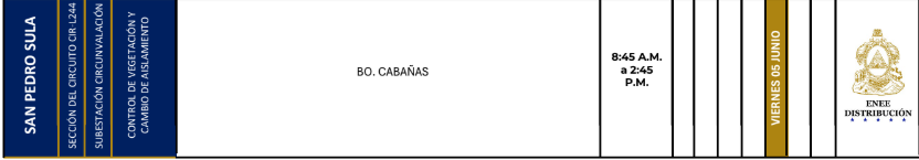 Lista de colonias que no tendrán luz este viernes debido a cortes de energía eléctrica programados por la ENEE