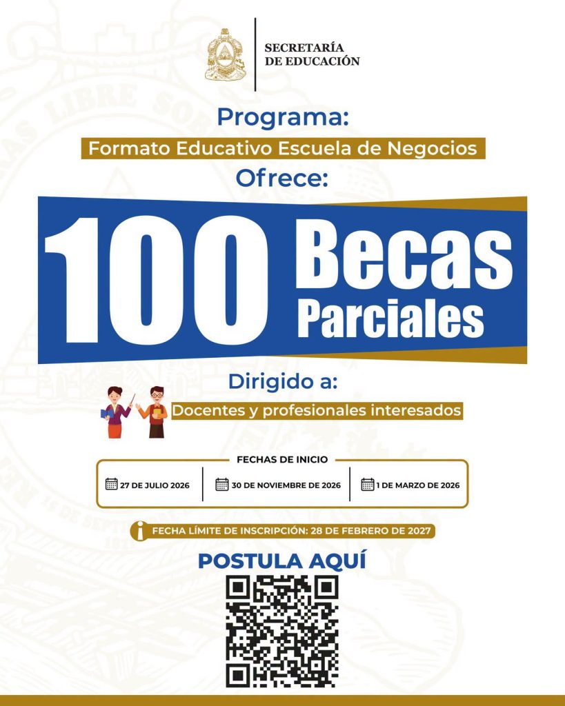 Anuncio de la Secretaría de Educación sobre las becas