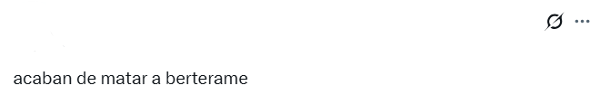 Captura de pantalla de una publicación en la que se hace alusión falsamente que Germán Berterame, aunque no verdad que falleció porque lo que realmente pasó es que sufrió una lesión en el partido vs Montreal hoy 2026