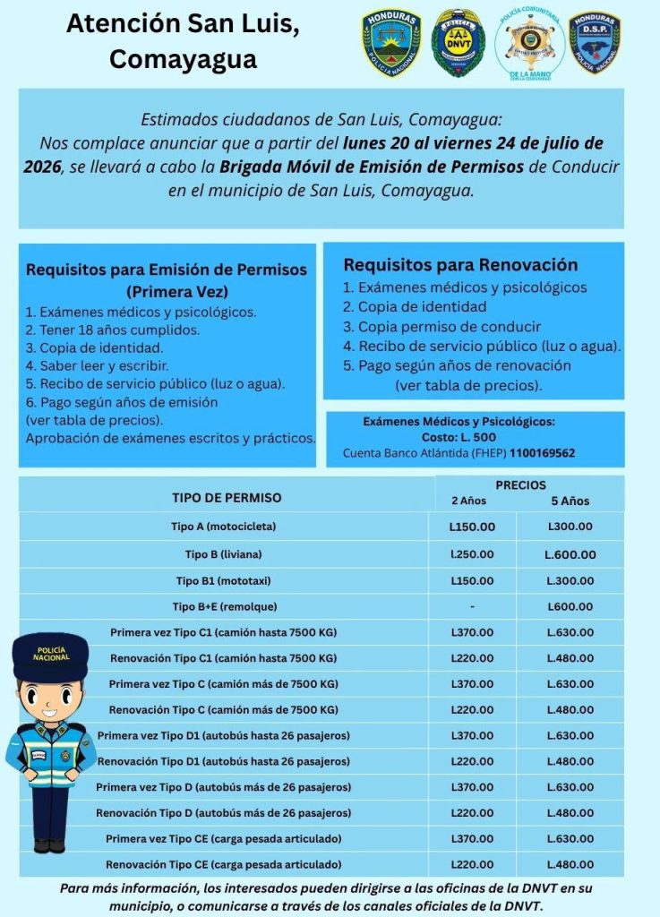 Anuncio de la brigada móvil