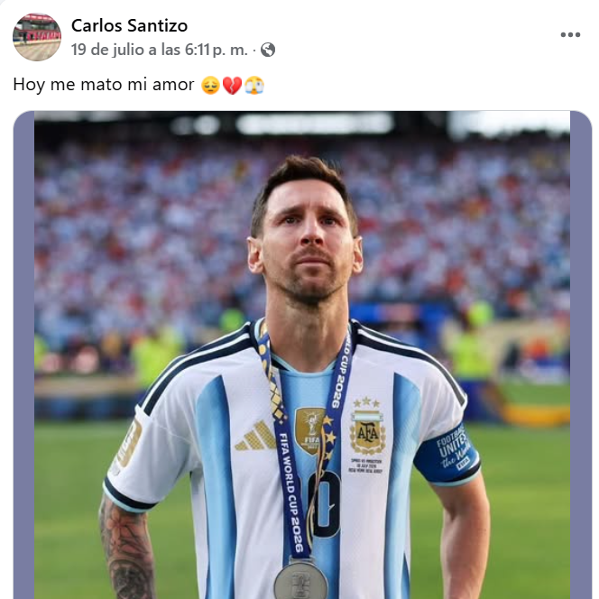 Captura de pantalla de la publicación