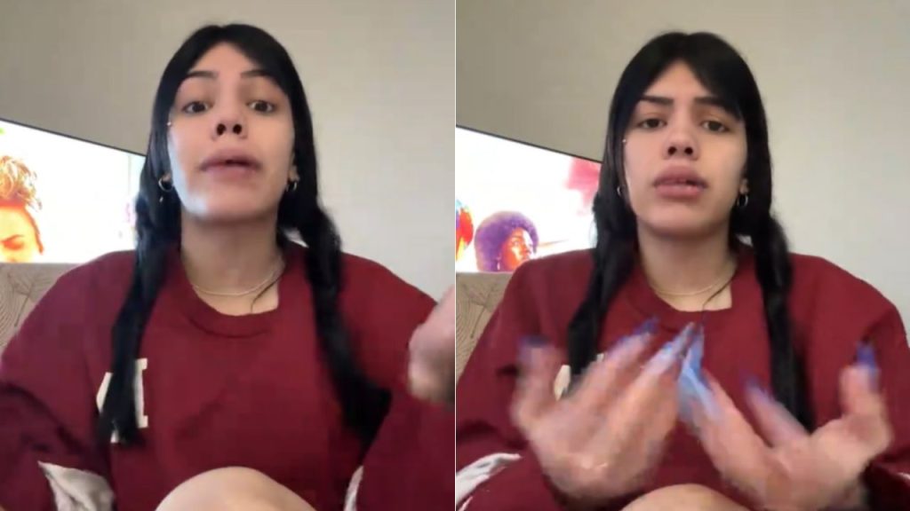 Capturas de pantalla del video de Génesis Aithana en el cual habló sobre la filtración viral de Tati del Matto y Omy de Fiorito en Twitter, Telegram y Ltube