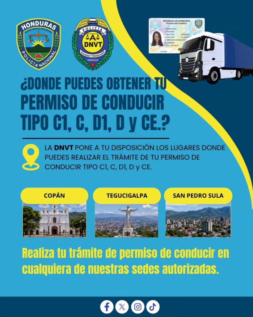 Foto de la DNVT sobre la licencia de conducir