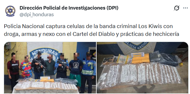 Captura de pantalla de la publicación