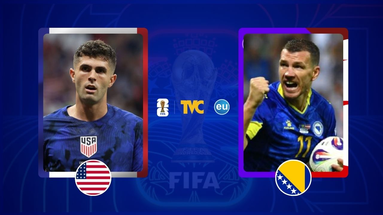 Estados Unidos vs Bosnia & Herzegovina en vivo: Dónde ver| Dieciseisavos Mundial 2026 Imagen principal de Estados Unidos vs Bosnia & Herzegovina en vivo: Dónde ver| Dieciseisavos Mundial 2026