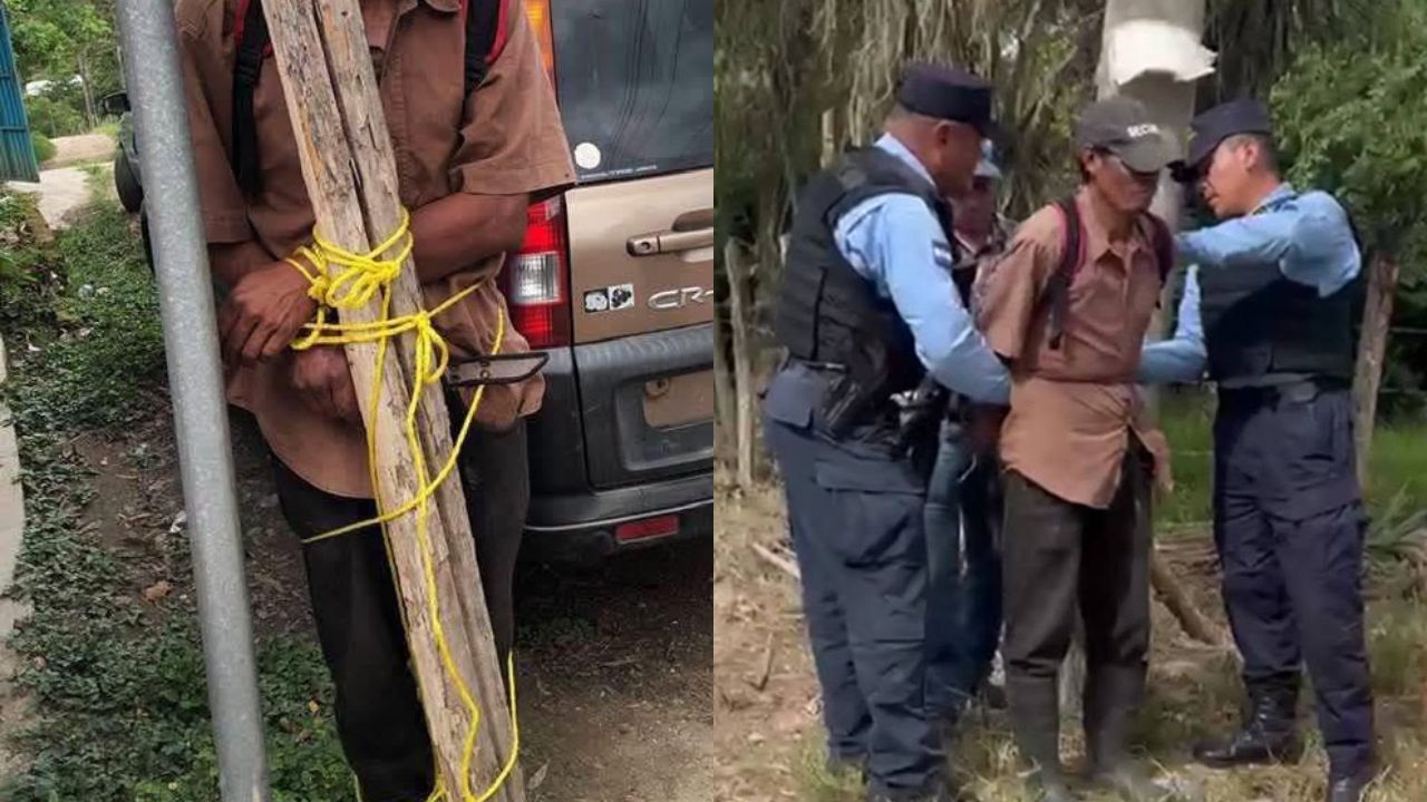 Vecinos capturan y amarran a presunto ladrón ¿Dónde ocurrió? Imagen principal de Vecinos capturan y amarran a presunto ladrón ¿Dónde ocurrió?