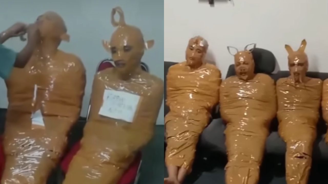 Imagen de ¿Ladrones embalados con cinta? La verdad tras el vídeo viral de los 'Teletubbies'
