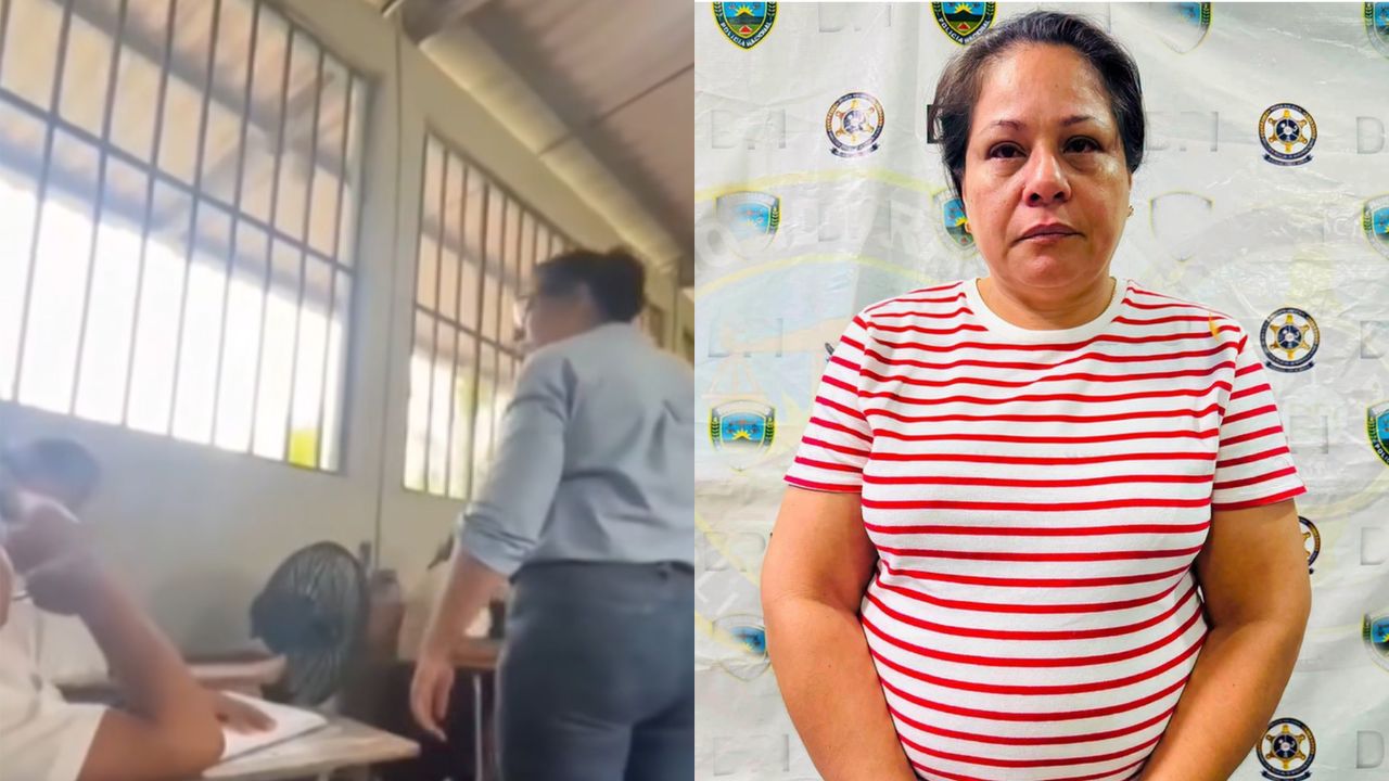 Imagen de Dejan en libertad a maestra señalada de cachetear a su alumna en Yoro