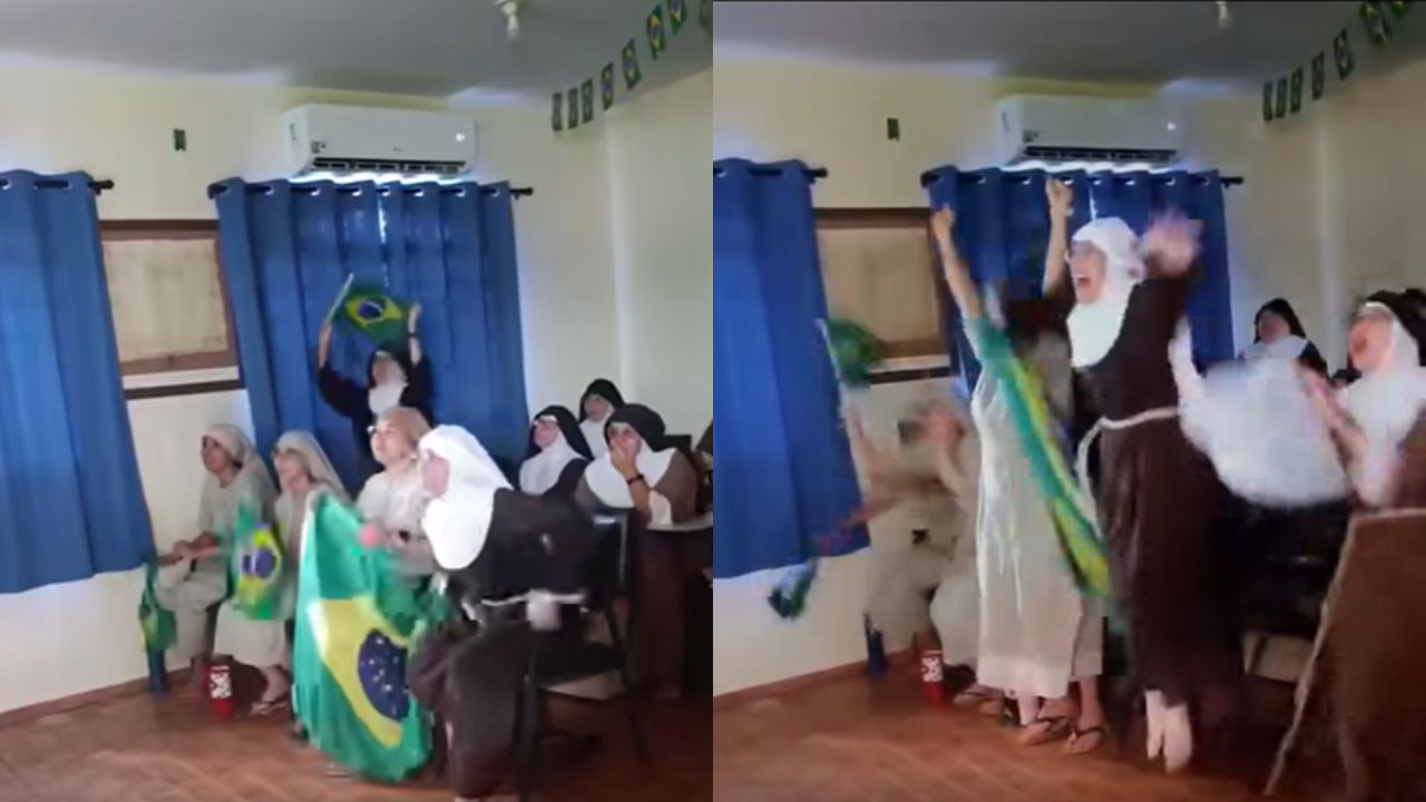 Celebración de gol de Brasil protagonizada por monjas desata furor en redes Imagen principal de Celebración de gol de Brasil protagonizada por monjas desata furor en redes