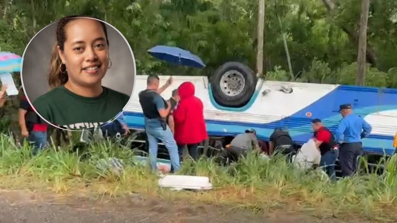 Imagen de Nora Cruz, quinta víctima de accidente en Yoro; video muestra a bus antes del hecho
