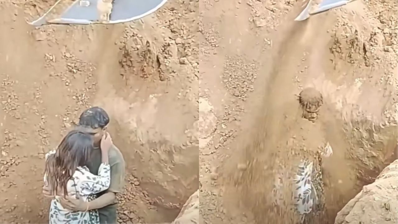 ¿Real? Pareja sorprende al "enterrarse viva" como prueba de amor Imagen principal de ¿Real? Pareja sorprende al "enterrarse viva" como prueba de amor