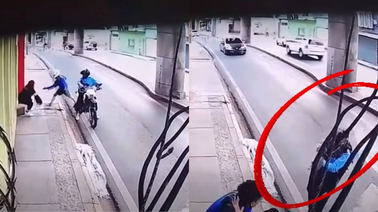 Video: Intento de asalto en plena calle contra mujer es frustrado por la policía Imagen principal de Video: Intento de asalto en plena calle contra mujer es frustrado por la policía