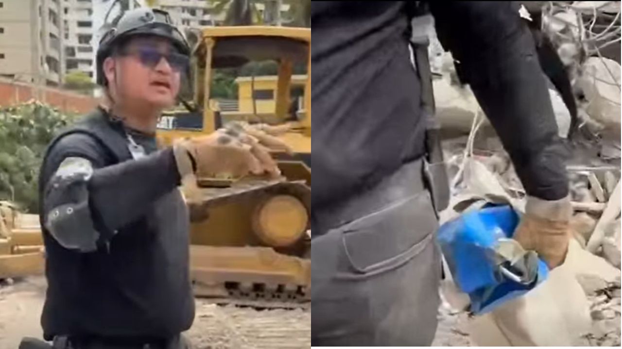 Caen cuatro policías en Venezuela por quedarse con dinero hallado entre escombros Imagen principal de Caen cuatro policías en Venezuela por quedarse con dinero hallado entre escombros
