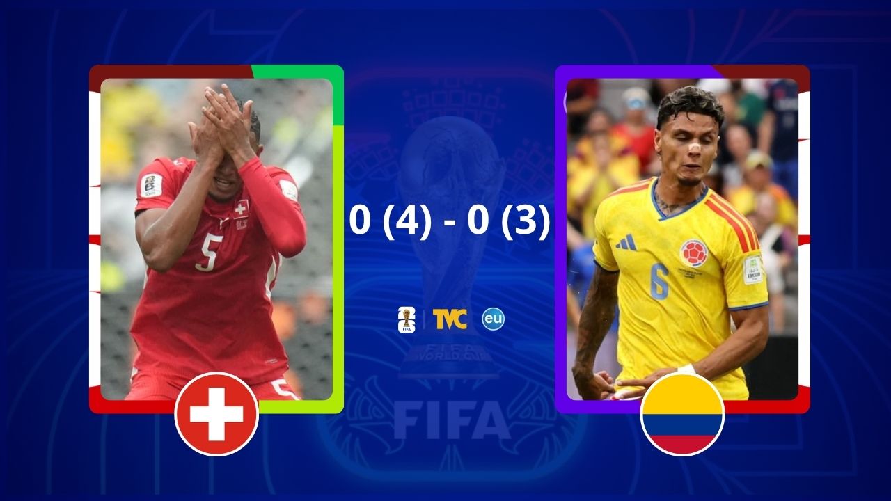 Imagen de Suiza, el rival de Argentina en 4tos del Mundial al vencer a Colombia en penales