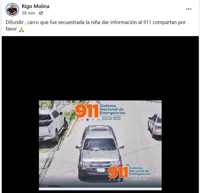 Captura de pantalla de la publicación