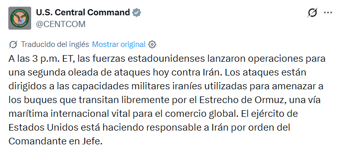 Captura de pantalla de la publicación
