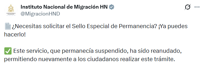 Captura de pantalla de la publicación