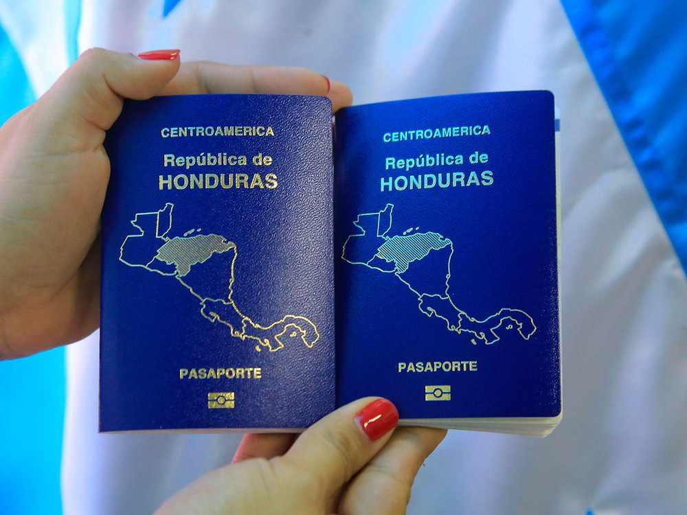 Foto del pasaporte hondureño