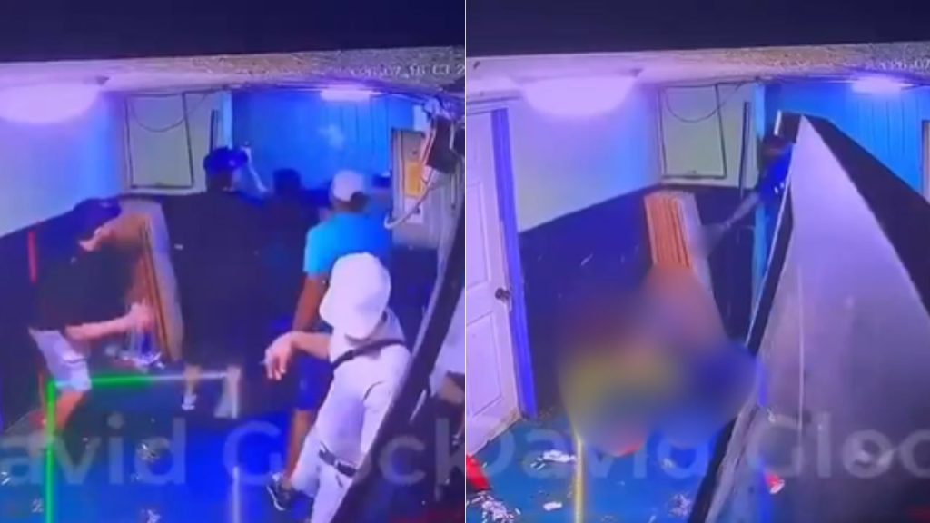 Capturas de pantalla del video filtrado de la muerte de Yei Reyes, donde se muestra cómo fue asesinado el venezolano DJ del Hampa