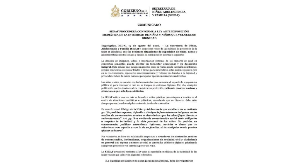 Comunicado Senaf.