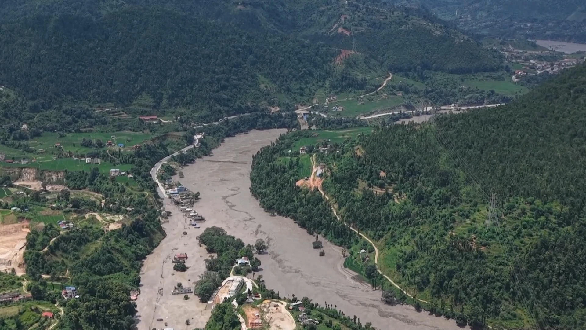 Daños por riada en Nepal