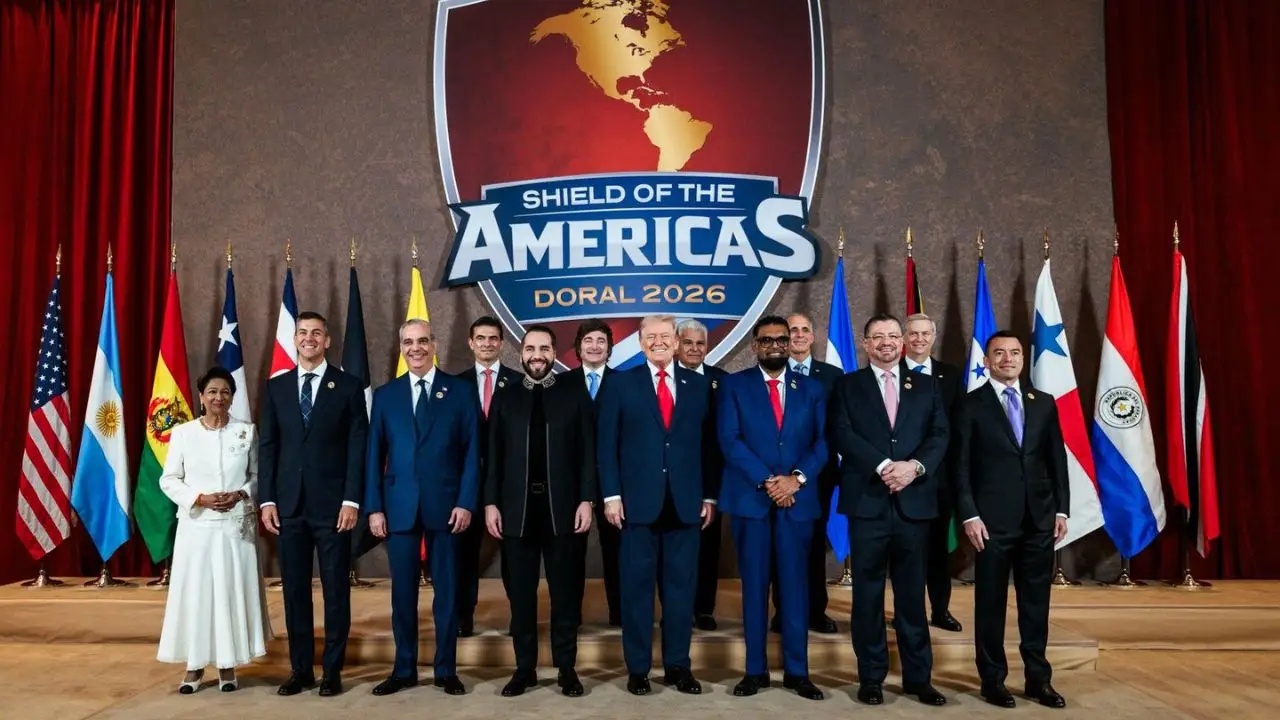Una foto de líderes de América
