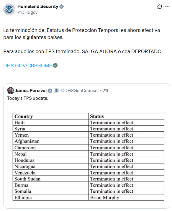 Captura de pantalla de la publicación