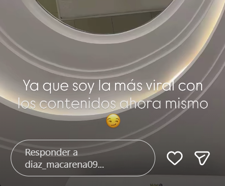 Captura de pantalla de una publicación en la que Maca Díaz hablar sobre los videos filtrados que son viral en Ltube, Twitter y Telegram