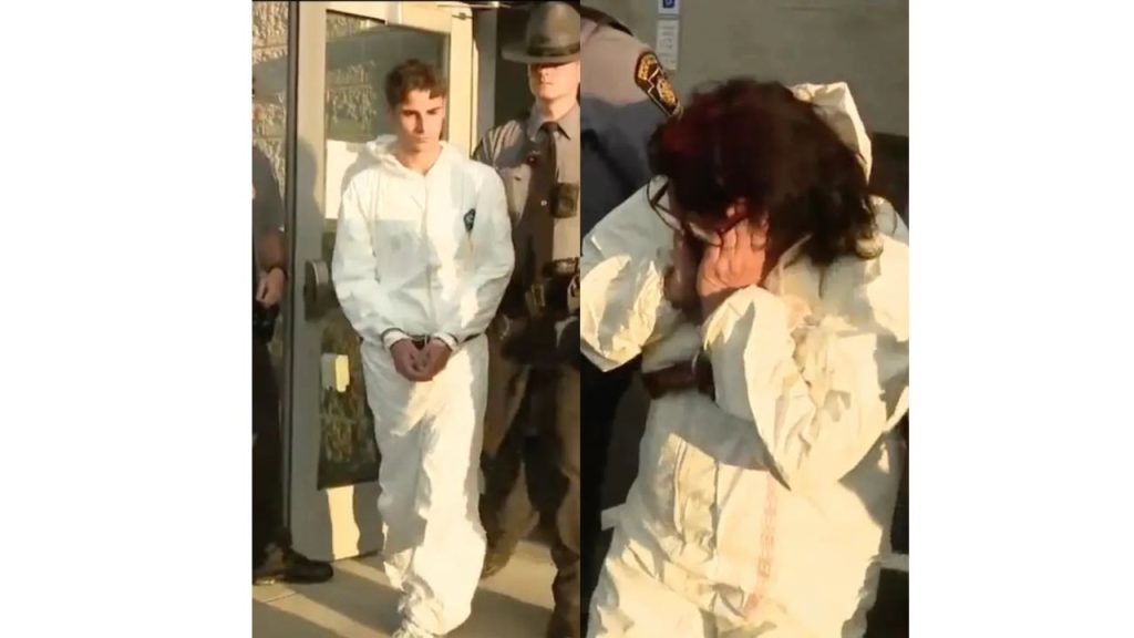 Royce Moser, novio de Karoline Heintz y principal sospechoso del crimen, aparece junto a su madre, Rachel Moser.